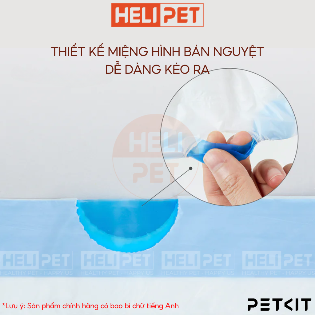 Mô tả Túi Đựng Rác PETKIT Dùng Cho Máy Vệ Sinh Tự Động Cho Mèo Pura X và Pura Max PETKIT - HeLiPet - 2