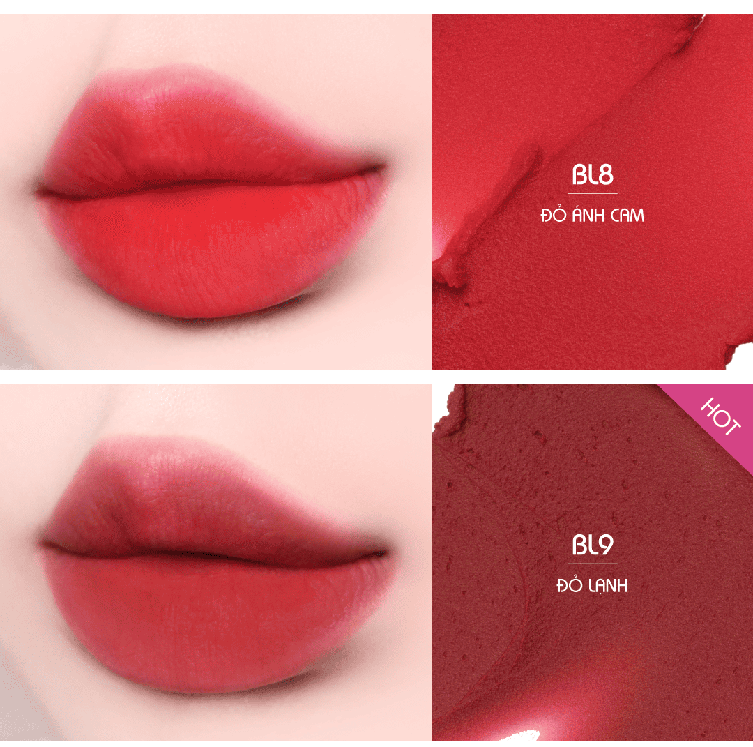Mô tả Son Kem Bùn kiêm Má Hồng Kết Cấu Bơ Mịn Lì Dạng Hũ Merzy Blurry Lip & Cheek Mousse 6g - 6