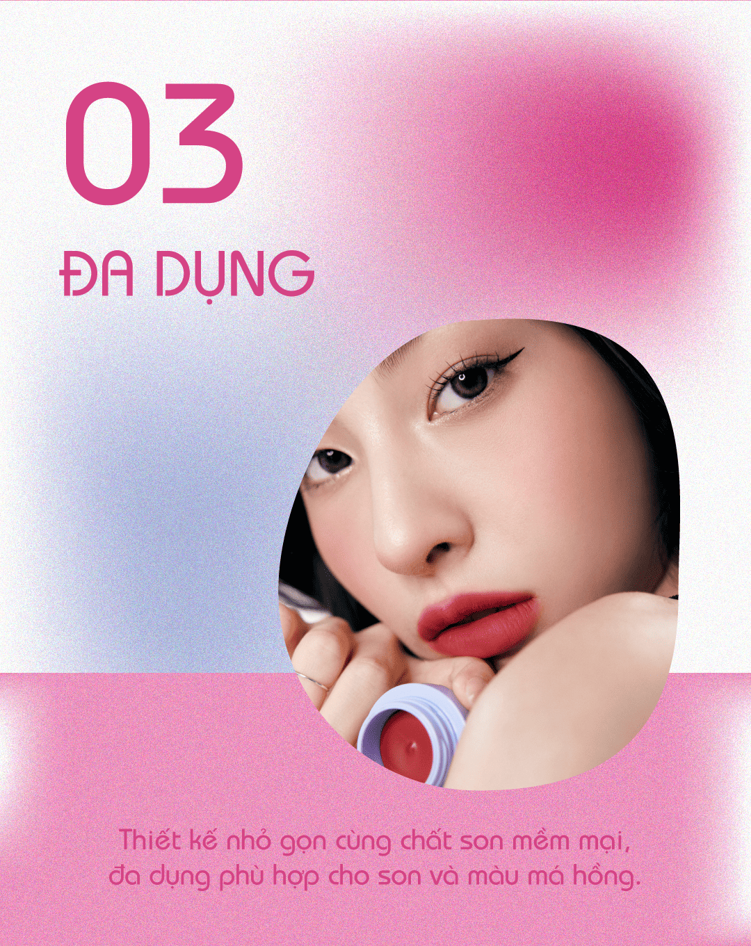 Mô tả Son Kem Bùn kiêm Má Hồng Kết Cấu Bơ Mịn Lì Dạng Hũ Merzy Blurry Lip & Cheek Mousse 6g - 10