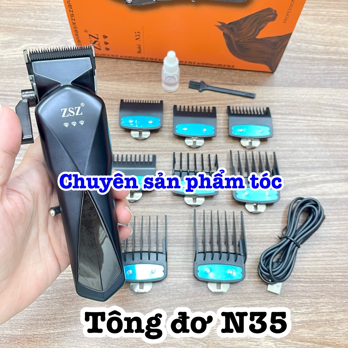 ✓freeship✓ Tông đơ cắt tóc ZSZ N35 - công suất lớn 8000 vòng