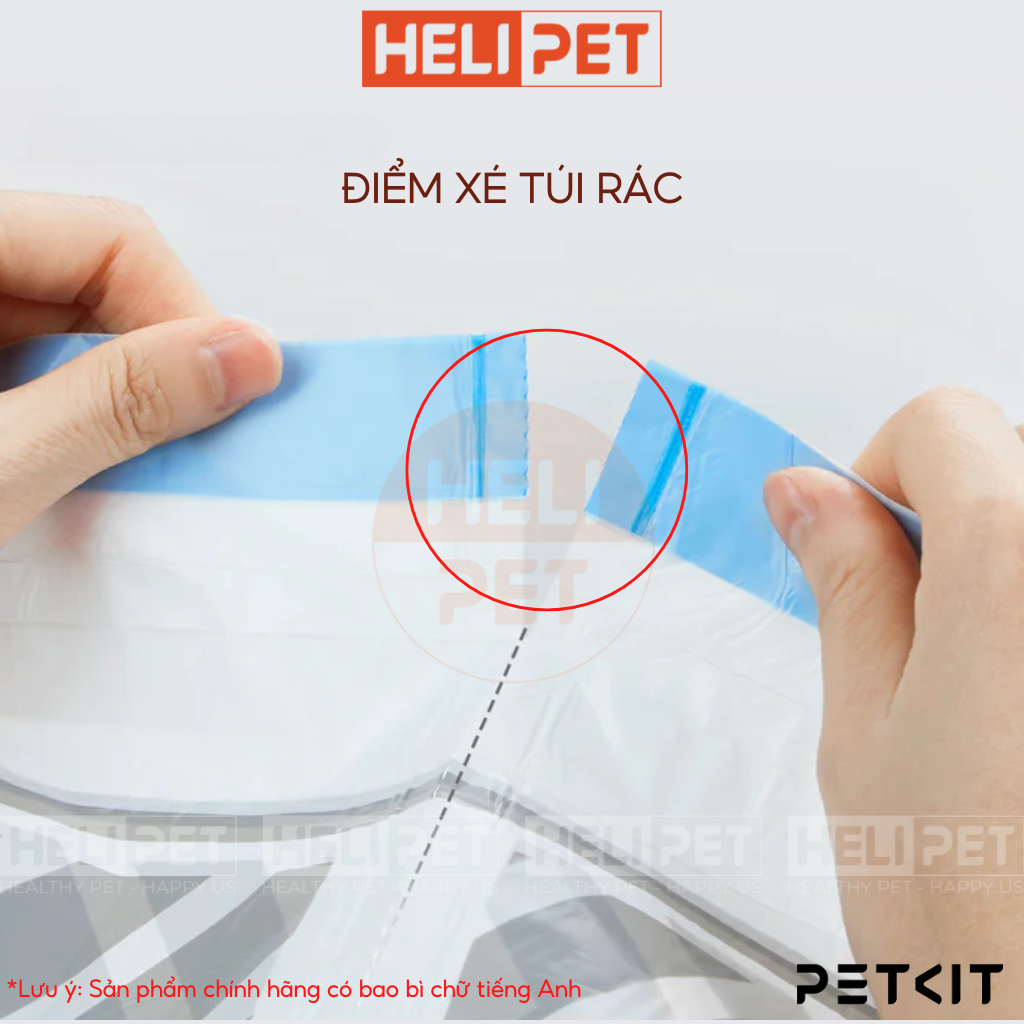 Mô tả Túi Đựng Rác PETKIT Dùng Cho Máy Vệ Sinh Tự Động Cho Mèo Pura X và Pura Max PETKIT - HeLiPet - 5