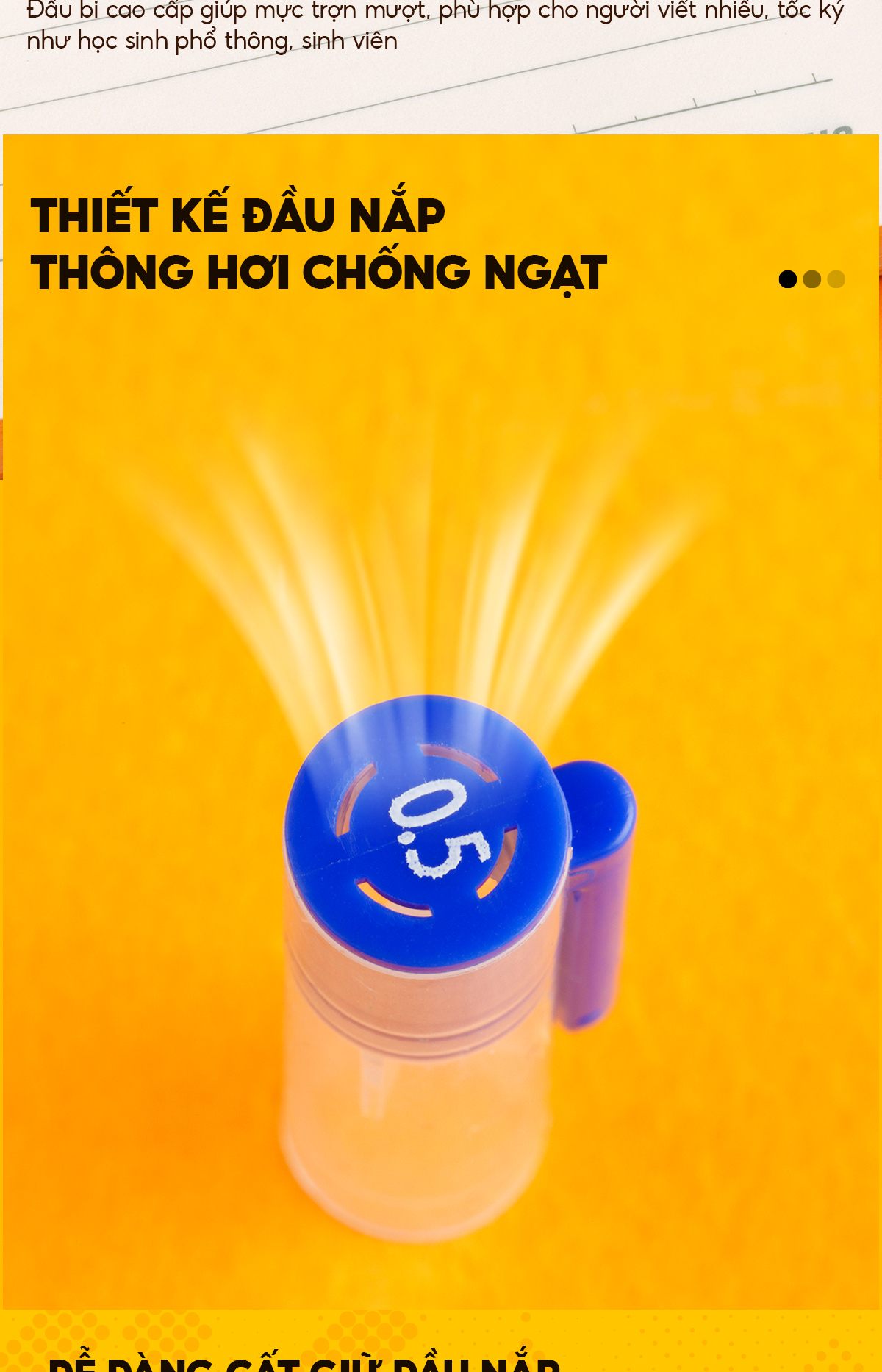 Mô tả Bút gel, bút bi nước Thiên Long Flexgel GEL-042 mực khô nhanh, nét viết êm, ngòi 0.5mm phù hợp cho học sinh, sinh viên - 5