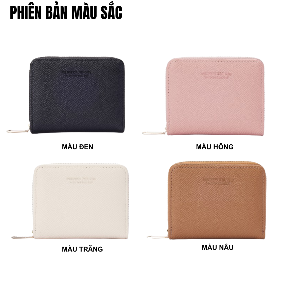 Mô tả Ví Nữ Mini Cầm Tay PERFECT FOR YOU Nhiều Ngăn Da Cao Cấp Cực Đẹp PFY53 - 2