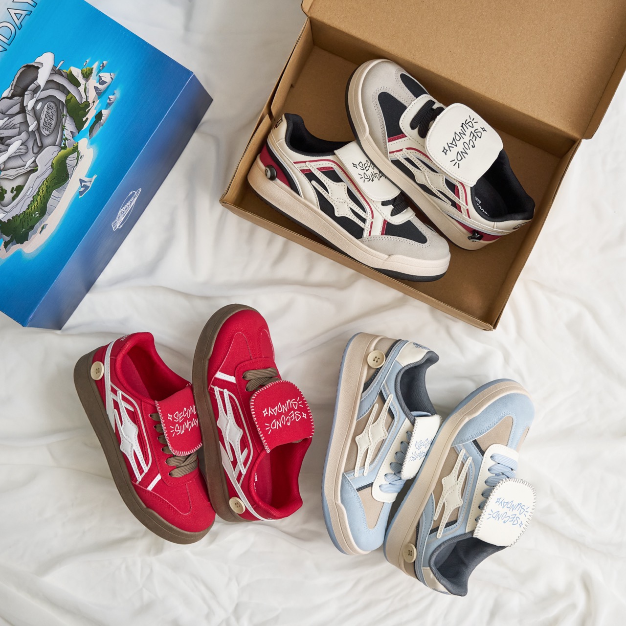 Mô tả Giày Thể Thao Sneaker Nam Nữ Unisex Second Sunday Crystal Đế Tăng Chiều Cao - 1