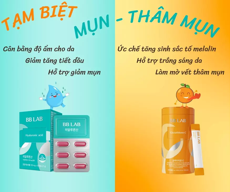 Combo BBLAB Hyaluronic Acid và Glutathione C