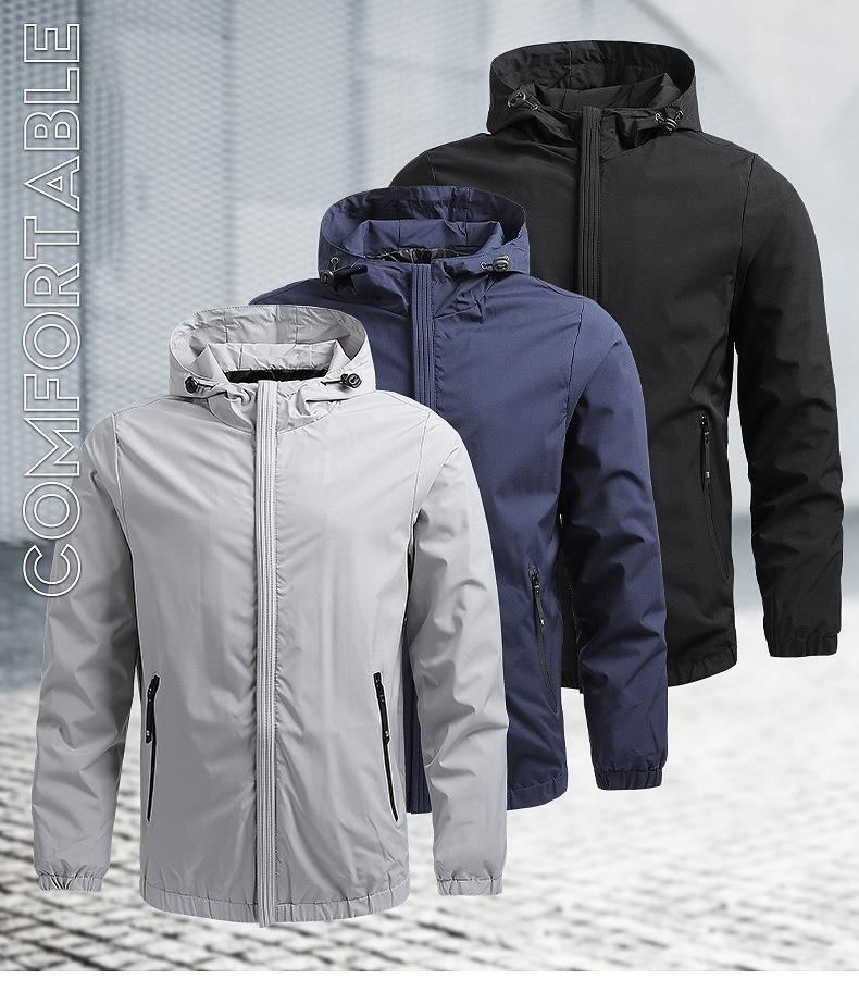 Áo khoác gió nam cao cấp S2 SPORT jacket nam có mũ chống gió chống bụi ...