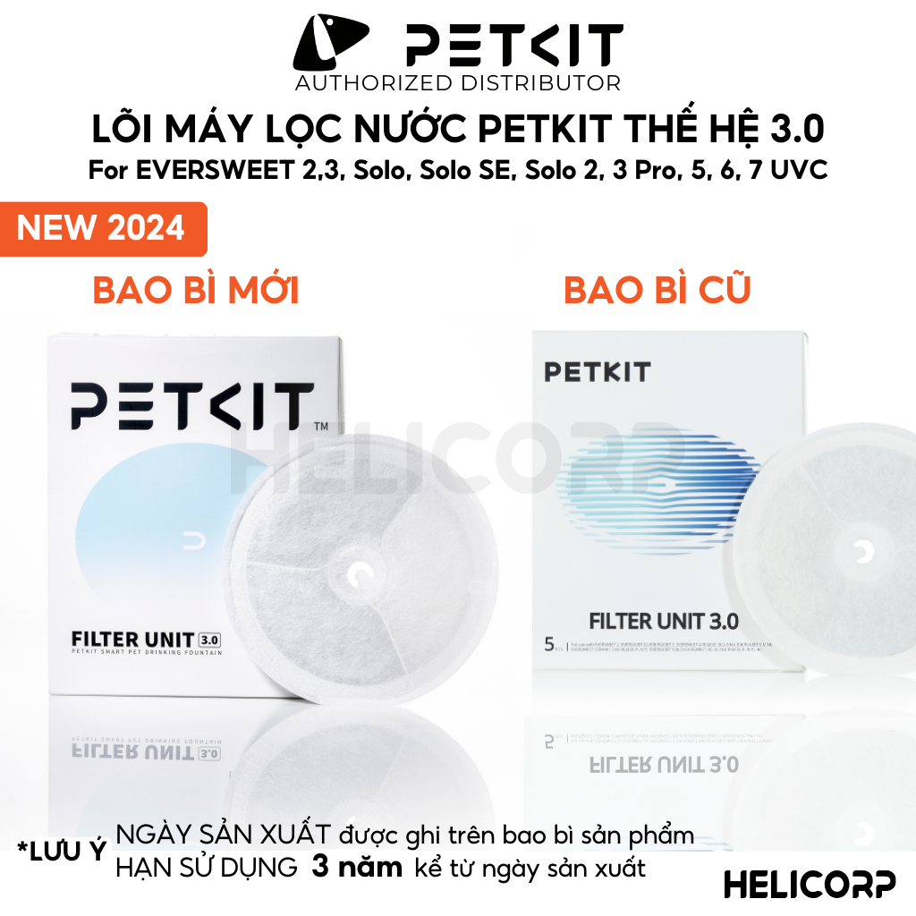 Mô tả Miếng Lọc Nước, Tấm Lõi Lọc Nước Cho Máy Petkit Phiên Bản Mới 3.0 Tăng 150% Hiệu Quả Lọc - HeLiCorp - 2