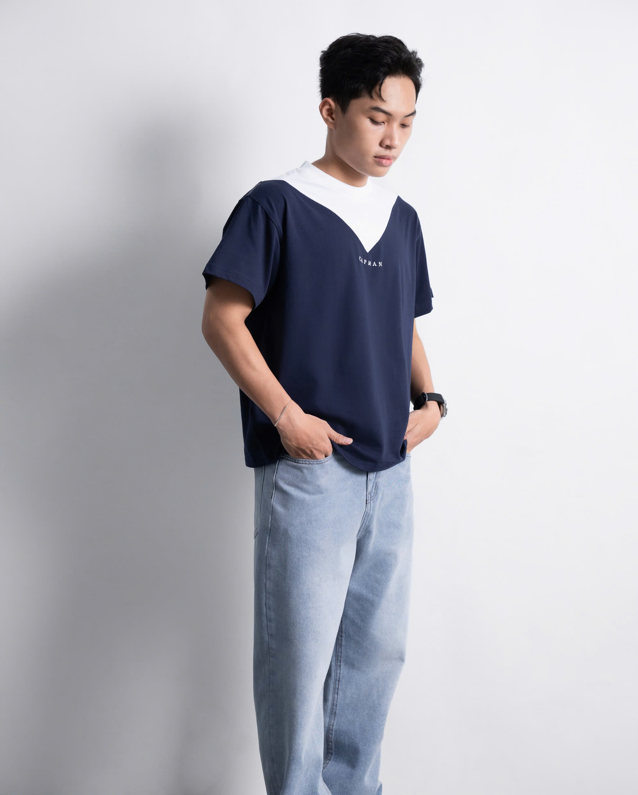 CAPMAN CLUB Áo thun Boxy Tee