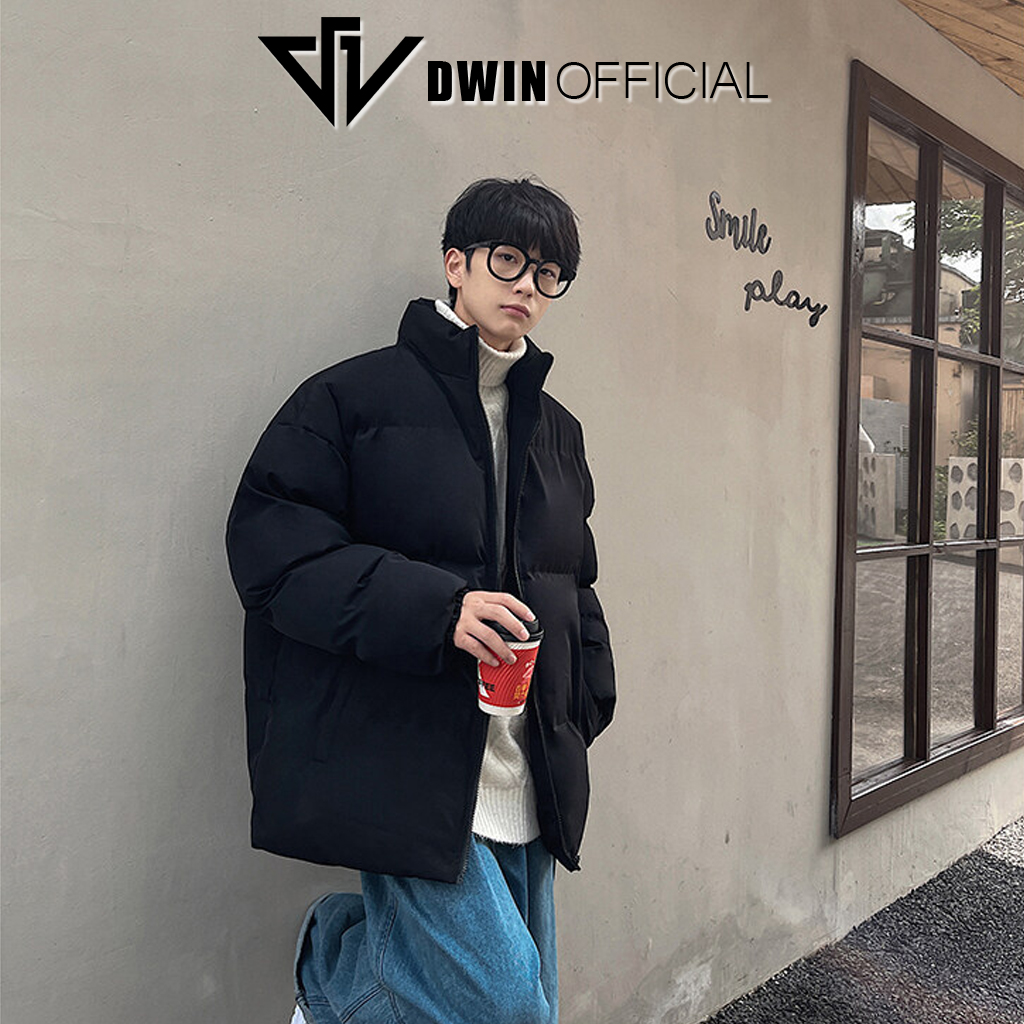 Mô tả Áo khoác phao nam nữ DWIN local brand form oversize cổ cao unisex trần bông dày dặn siêu ấm - 3