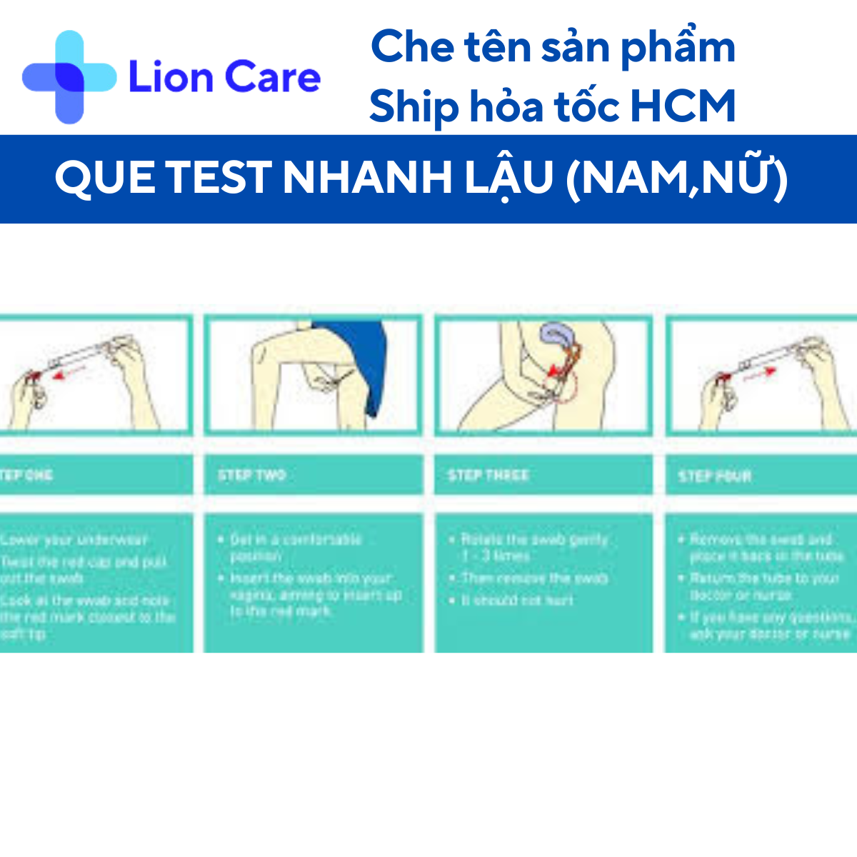 Que test nhanh phát hiện lậu tại nhà Fastep GONORRHEA RAPID TEST DEVICE ...