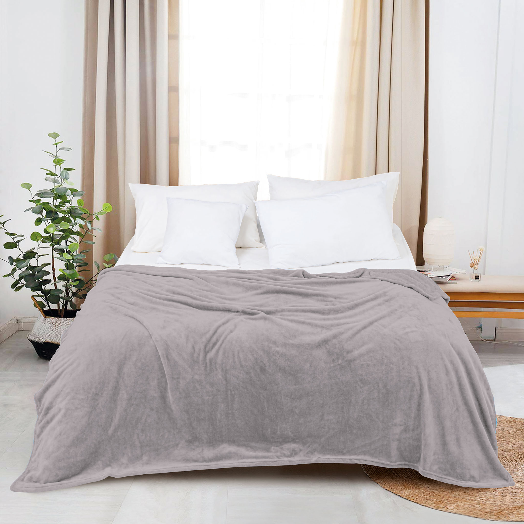 Mô tả Chăn nỉ Akemi Colourlush Flannel Blanket 150x200cm, 1 cái - 1