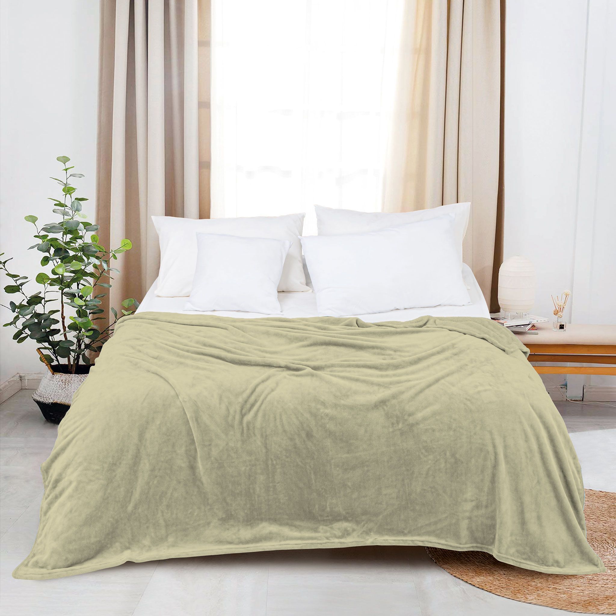 Mô tả Chăn nỉ Akemi Colourlush Flannel Blanket 150x200cm, 1 cái - 3