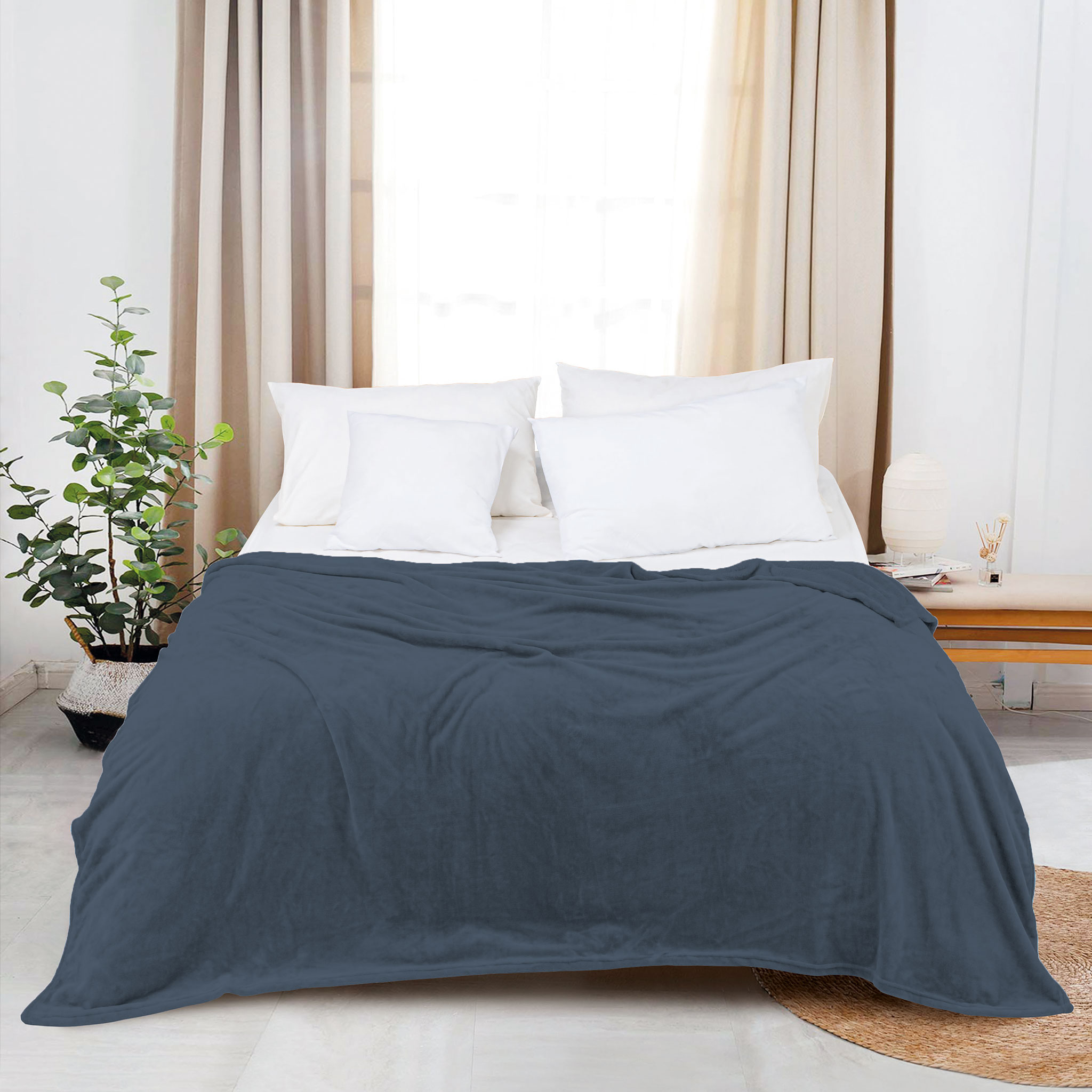Mô tả Chăn nỉ Akemi Colourlush Flannel Blanket 150x200cm, 1 cái - 4