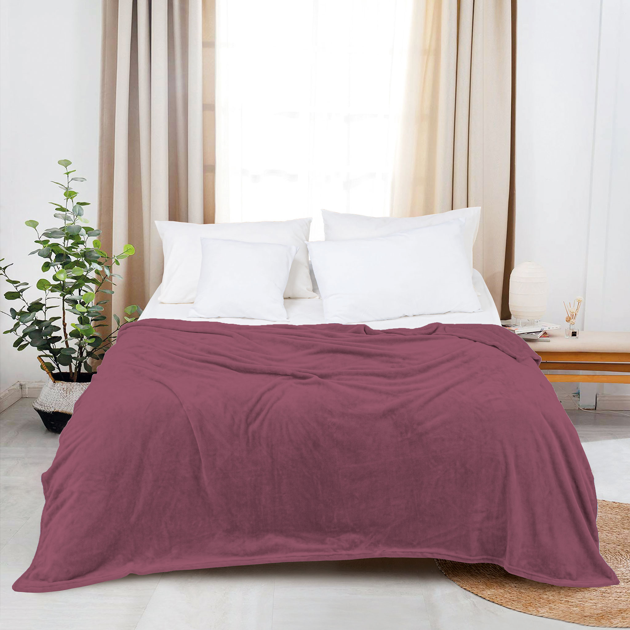 Mô tả Chăn nỉ Akemi Colourlush Flannel Blanket 150x200cm, 1 cái - 6