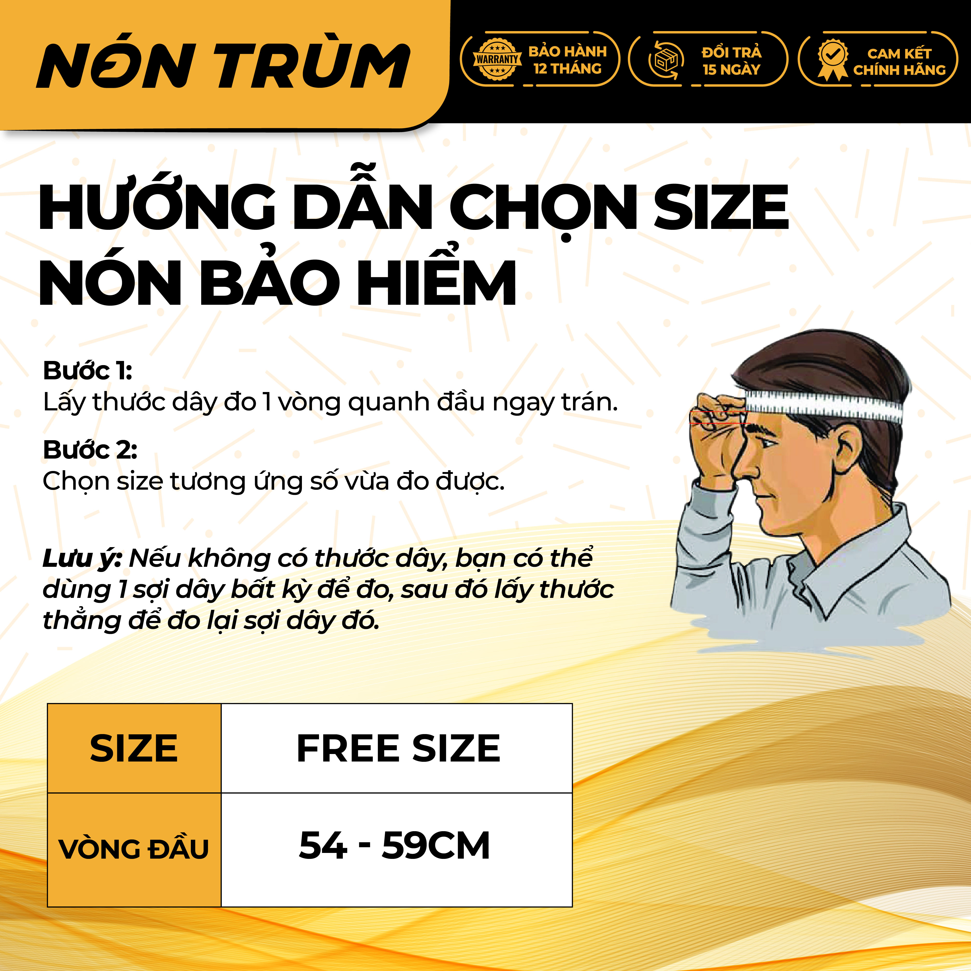 Mô tả Mũ bảo hiểm 3/4 RONA màu đen nhám chính hãng, bảo hành 12 tháng tại hệ thống Nón Trùm - 3