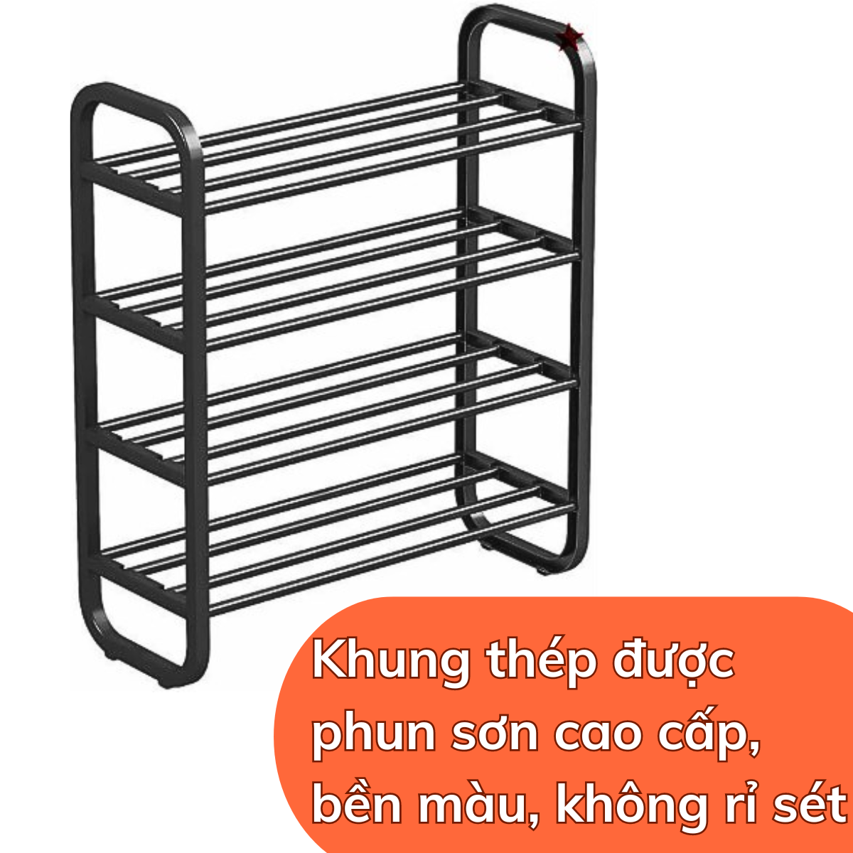 Mô tả Kệ Để Giày 4 Tầng 5 tầng Samono BFS221201 Thiết Kế Thông Minh Gọn Nhẹ Chắc Chắn Dễ Dàng Lắp Ráp - 5