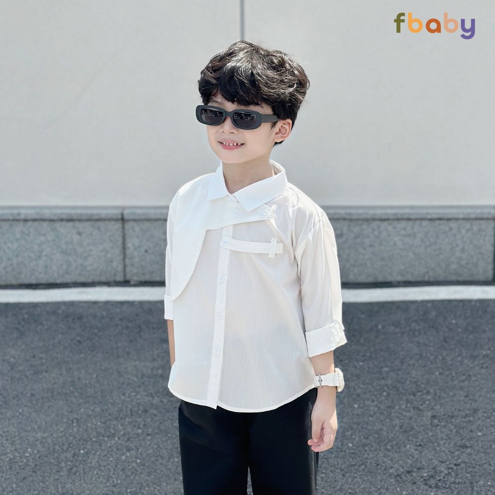 Mô tả Set Áo Sơ Mi Và Quần Kaki Bé Trai Hàng Thiết Kế Chất Liệu Thô Hàn Cao Cấp Thấm Hút Mồ Hôi - 3