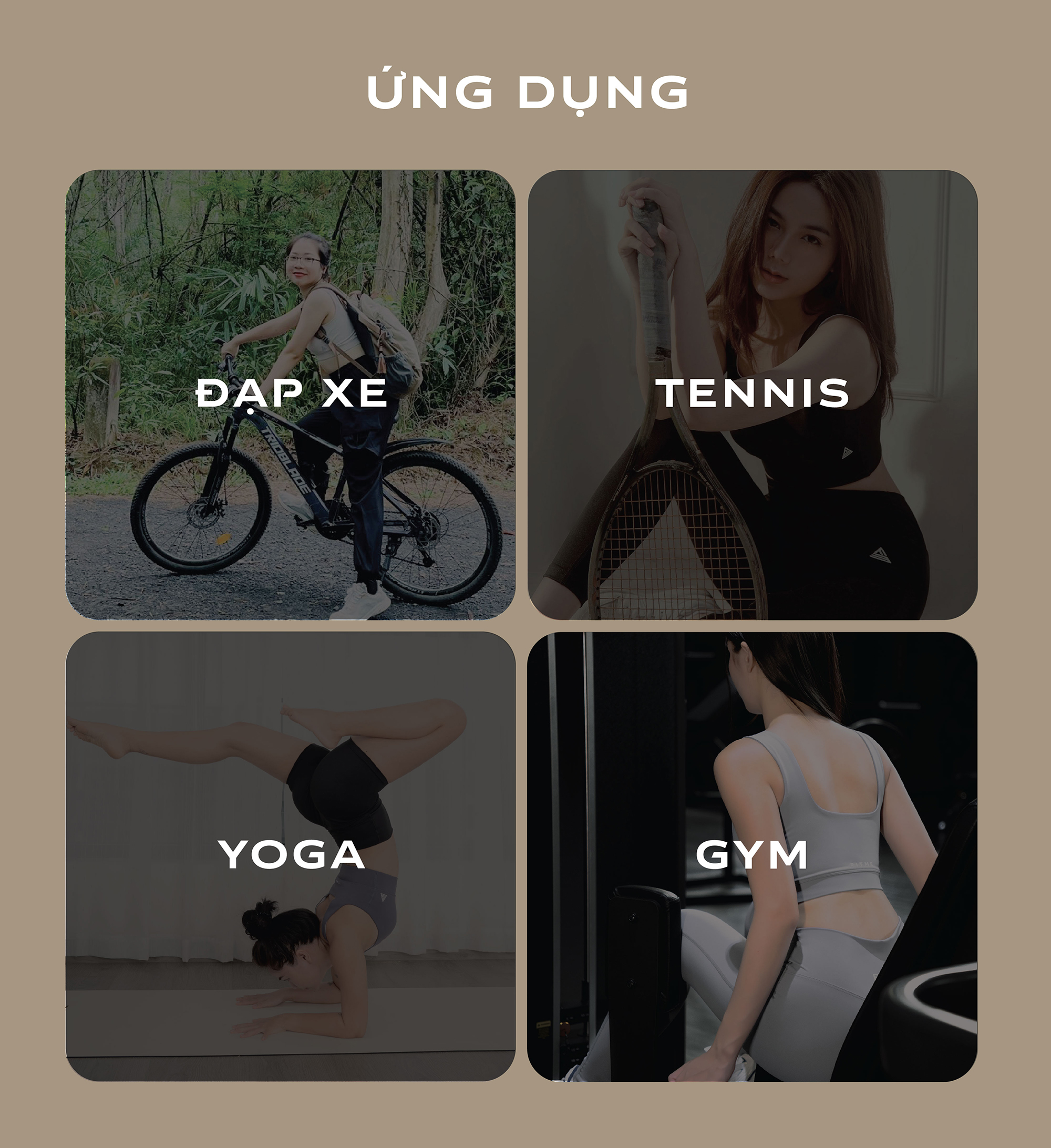 Mô tả Áo bra tập gym thể thao nữ Fitme Zeta có mút nâng ngực và định hình, vải 2 lớp dày dặn thấm hút tốt BRZT - 5