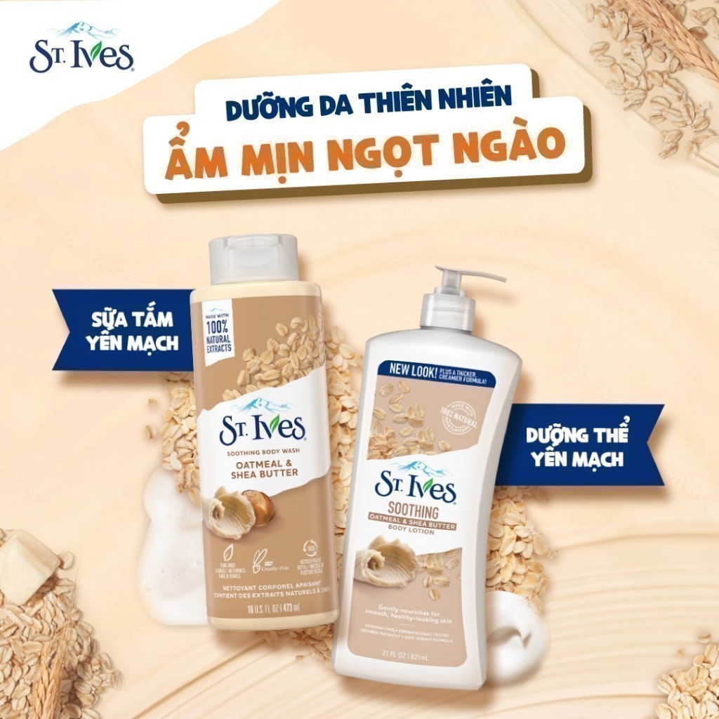 Mô tả Combo Sữa tắm và Sữa dưỡng thể ST.IVES (650ML + 621ML) (Tuỳ chọn) - 3