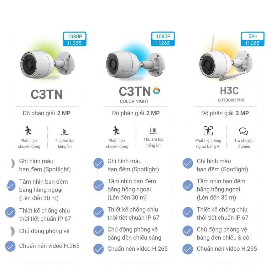 EZVIZ H3C/C3TN 3MP 2K - Hình ảnh 2