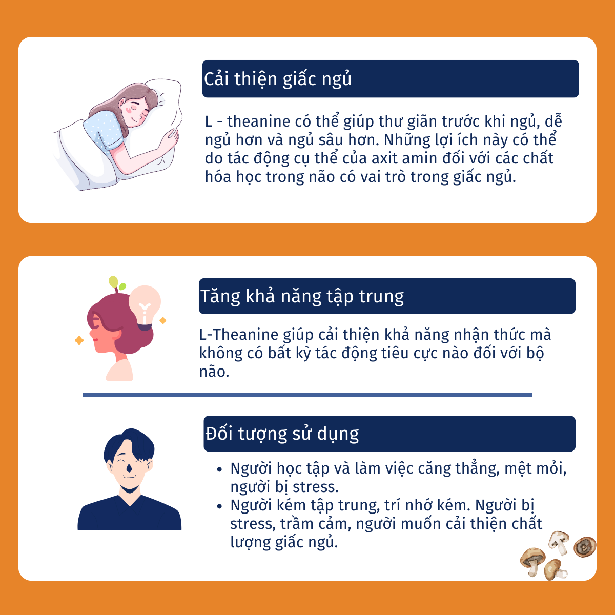 Mô tả Viên uống giảm căng thẳng mệt mỏi The Vitamin Shoppe L-Theanine 100 MG - 3