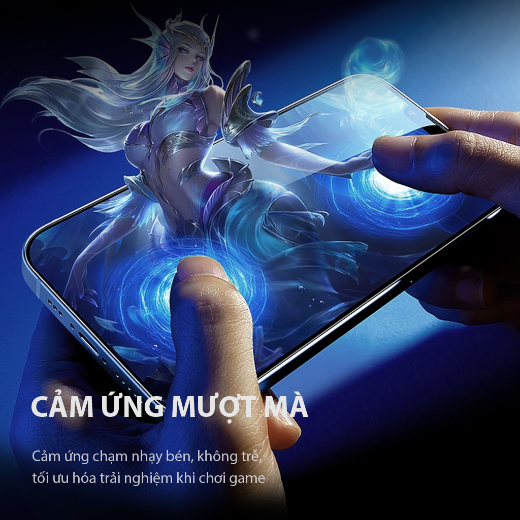 Mô tả Miếng dán cường lực trong suốt VGL01T/VGL04T VIVAN kèm khung tự dán cho điện thoại Táo 15 promax - 11