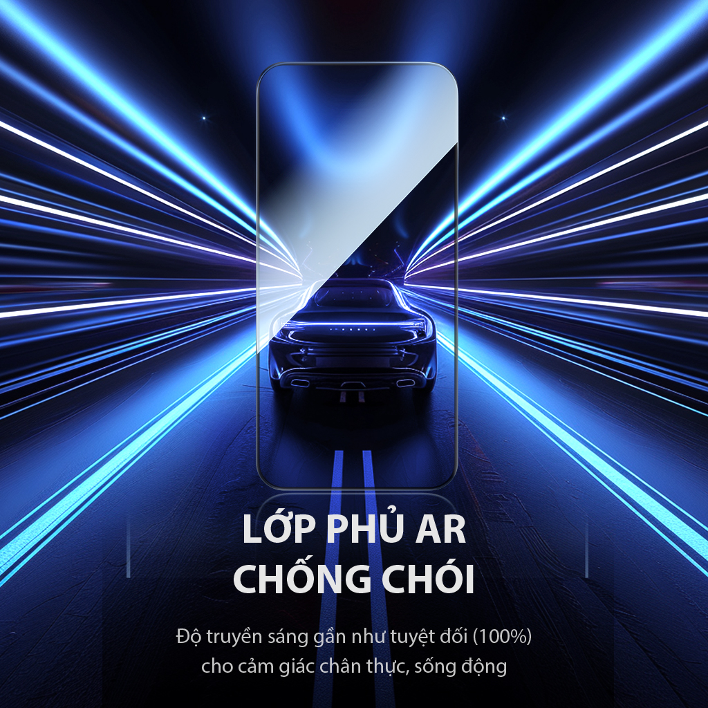 Mô tả Miếng dán cường lực trong suốt VGL01T/VGL04T VIVAN kèm khung tự dán cho điện thoại Táo 15 promax - 12