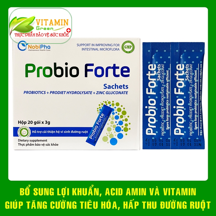 Men vi sinh dạng gói Probio Forte bổ sung lợi khuẩn và các vitamin giúp ...