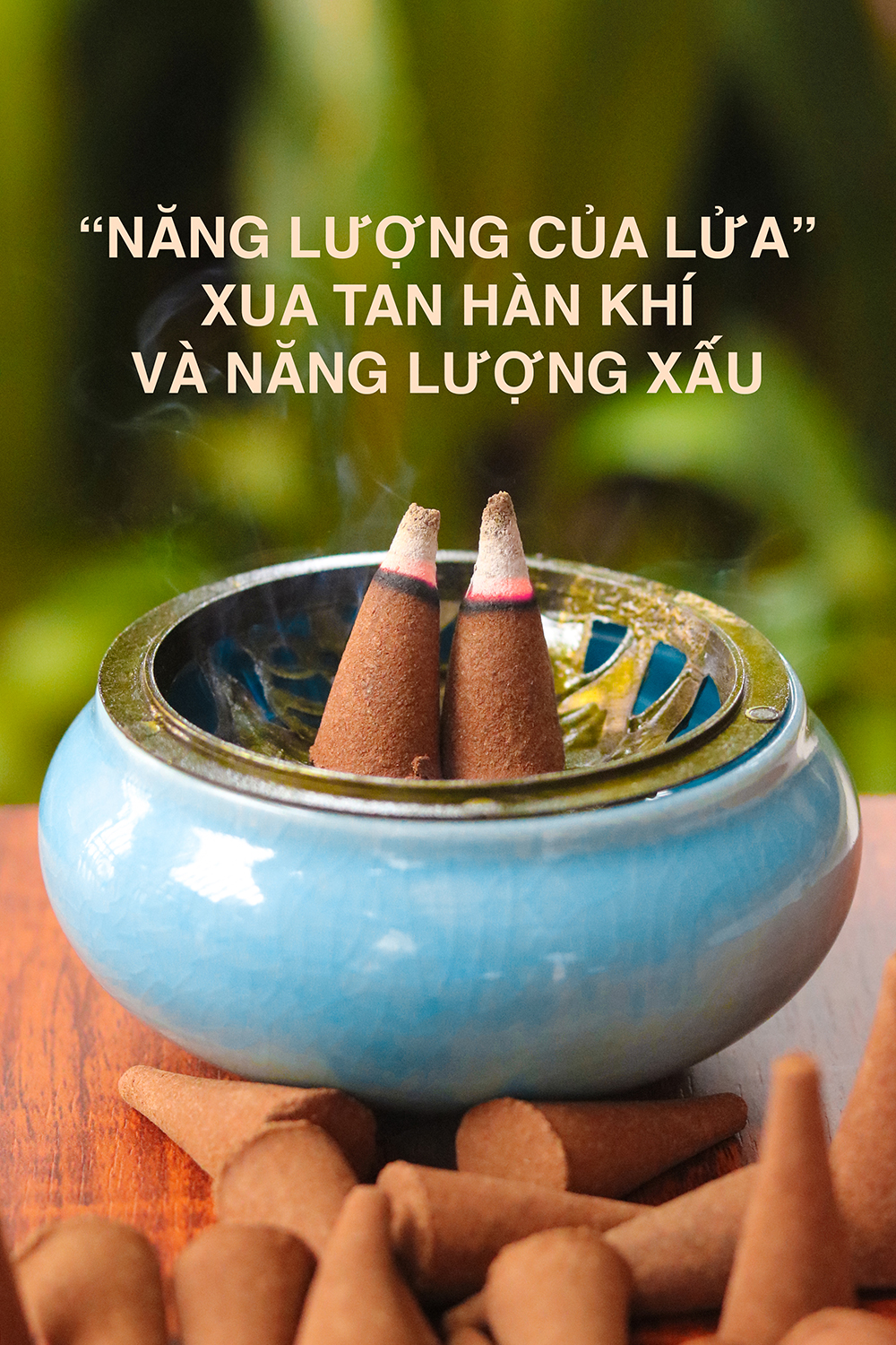 OCOP BẮC NINH: Nhang Nụ Trầm Hương Thảo Mộc Vỏ Quế VIETKET 100g - Xông Nhà Tẩy Uế, Thư Giãn Tinh Thần