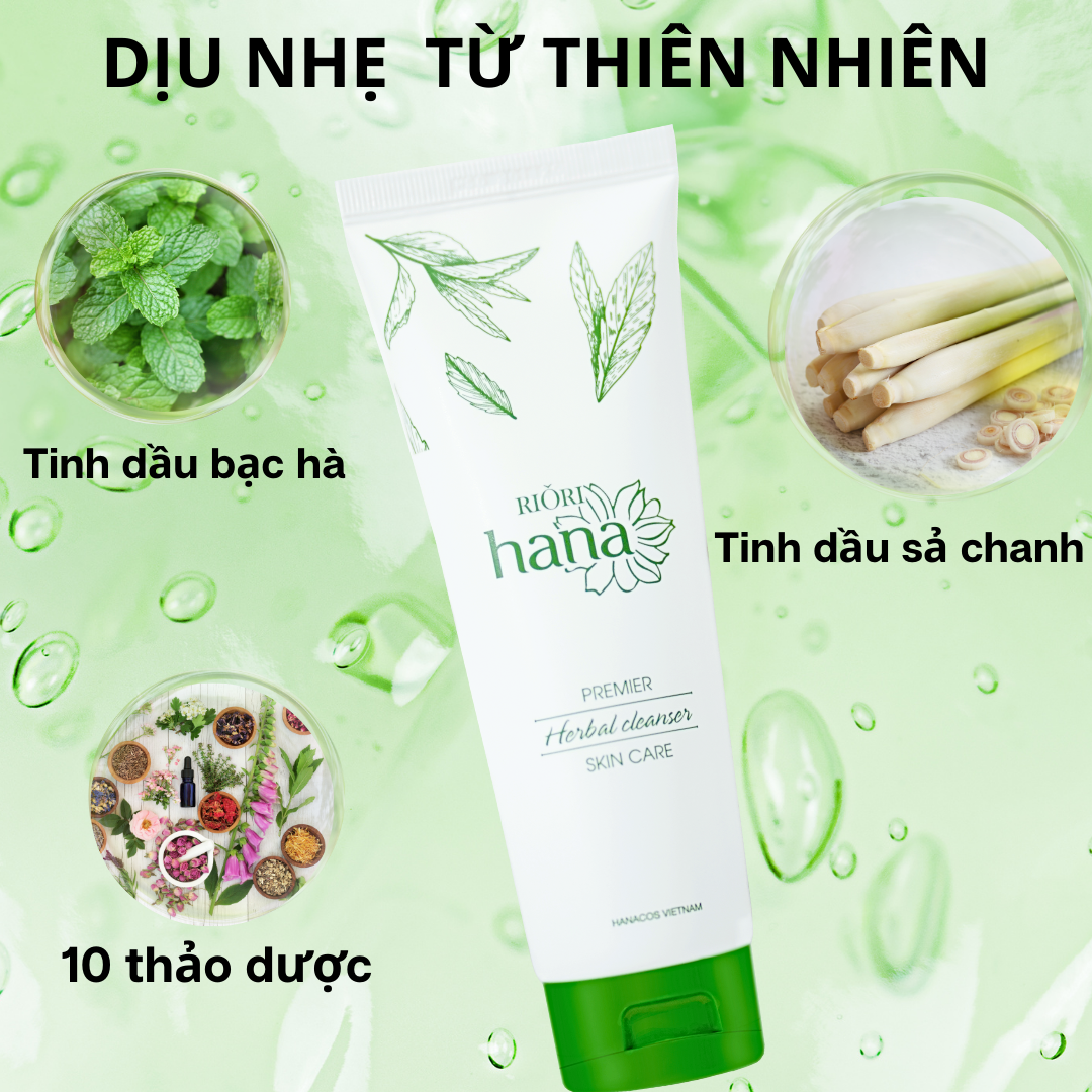 Sữa Rửa Mặt RIORI HANA cho da nhạy cảm