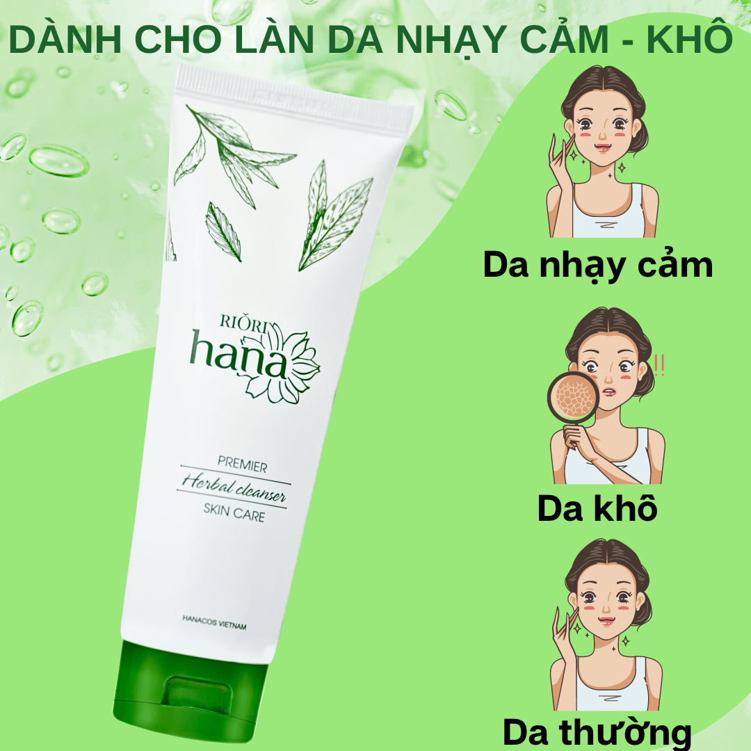 Công dụng Sữa Rửa Mặt RIORI HANA