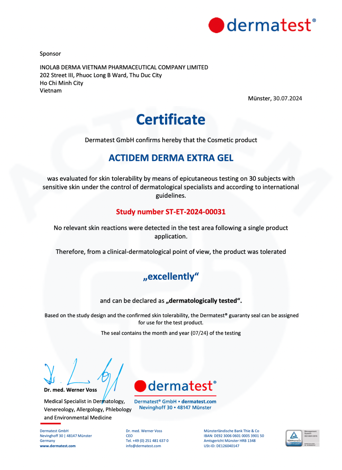 Actidem Extra Derma Gel Ingredients