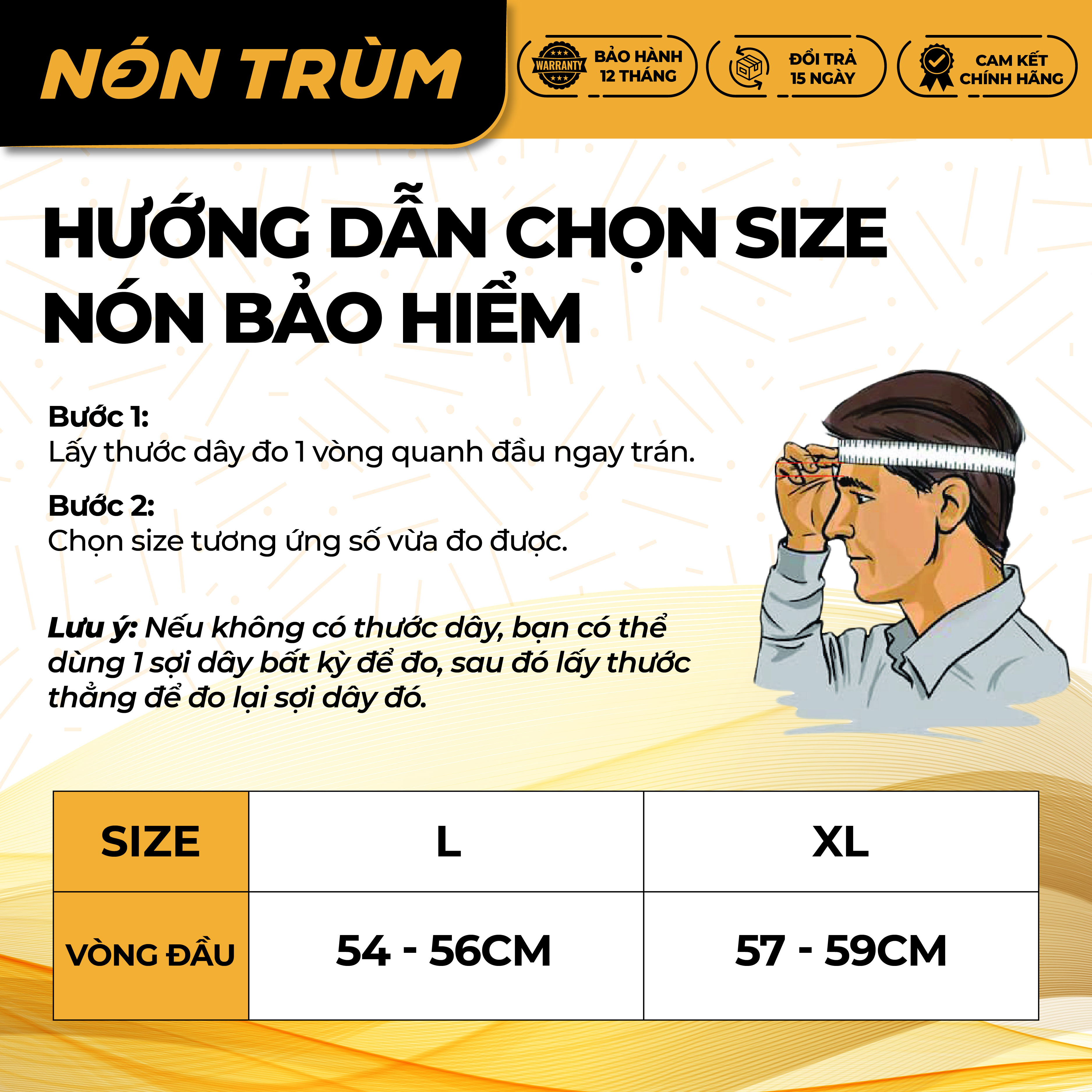 Mô tả Mũ bảo hiểm 3/4 Royce Xh15 có lớp lót tháo lắp dễ dàng đi xe máy cho nam và nữ tại Nón Trùm - 5