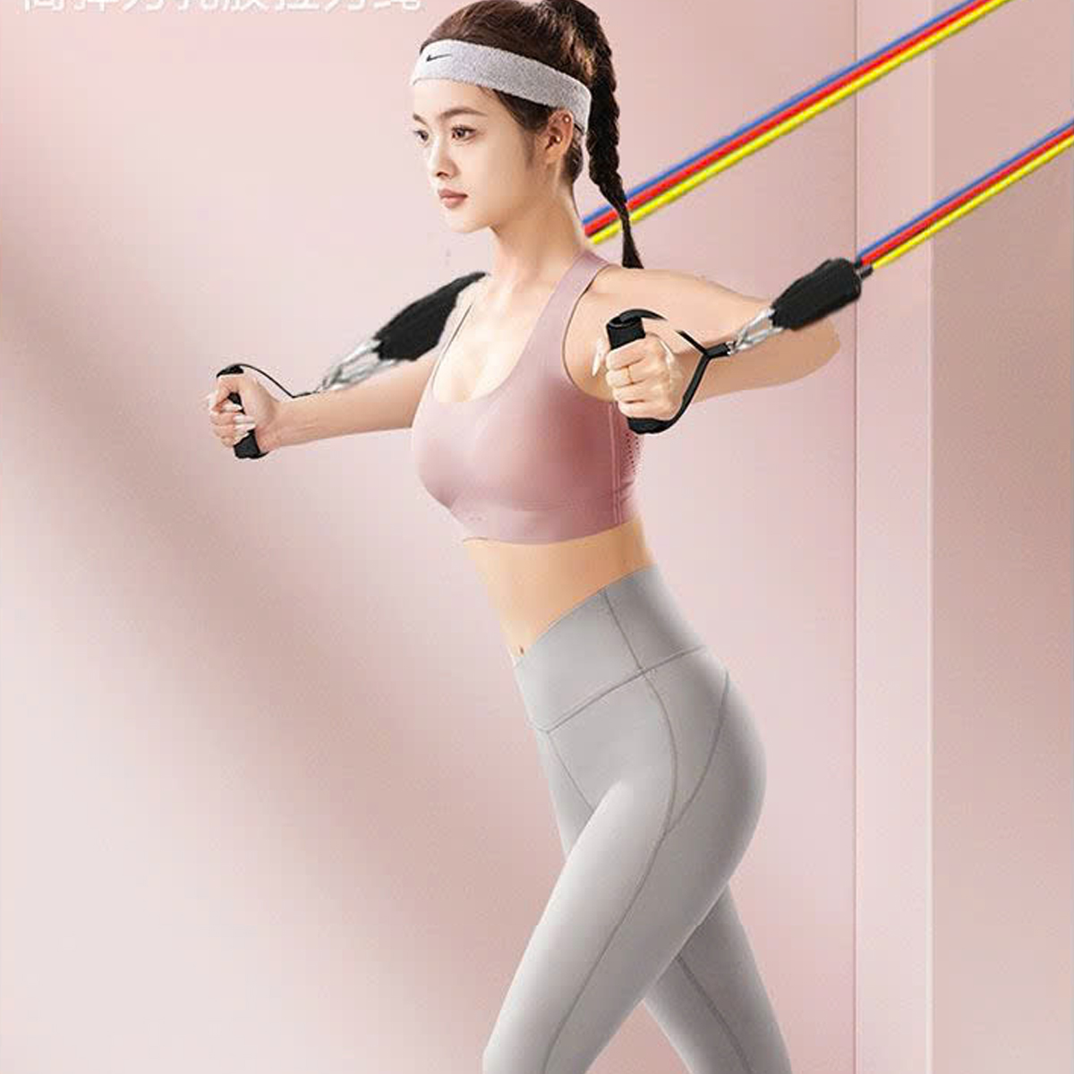 Mô tả Bộ 5 Dây Kháng Lực Dây Đàn Hồi Ngũ Sắc Tập Thể Hình Tập Gym Toàn Thân Đa Năng Chống Đứt Móc Sắt Chính Hãng Amalife - 10