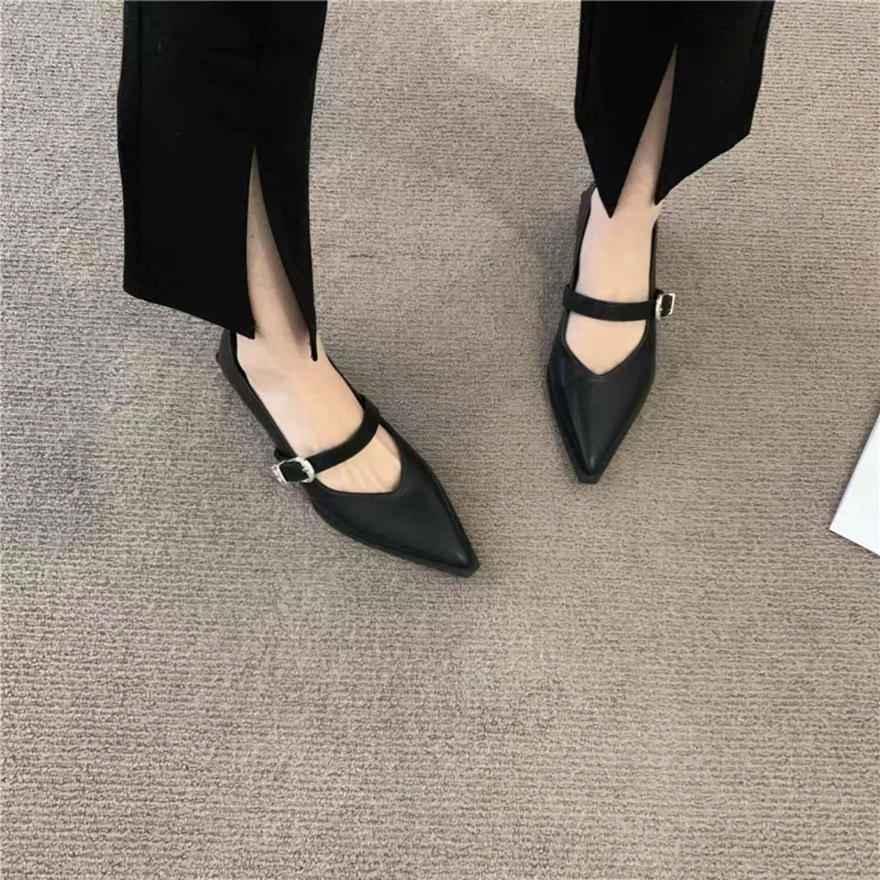 Mô tả Giày bup bê nữ mũi nhọn FAROSA -K74 giày marry janes chất da lỳ mềm siêu đẹp siêu hót - 3