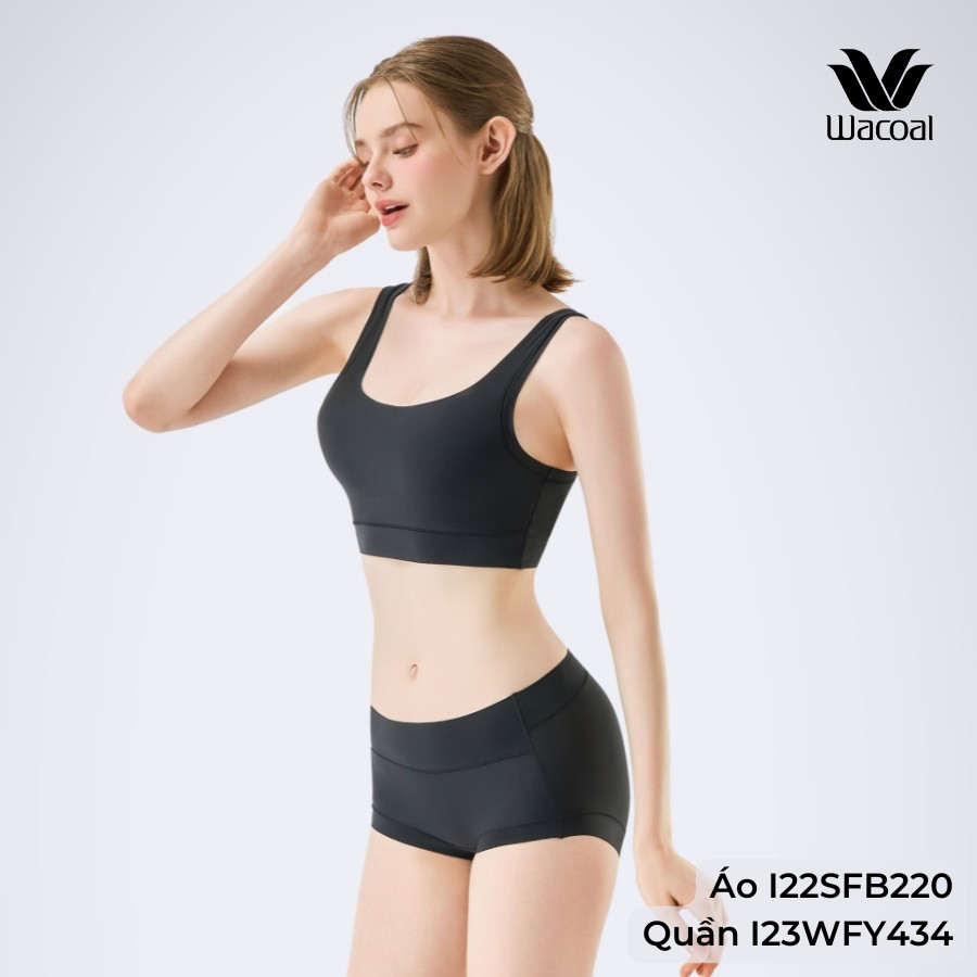 Mô tả Áo lót nữ Wacoal không gọng nâng ngực đệm mút có thể tháo rời, Áo bra 2 dây bản to - I22SFB220 - 4