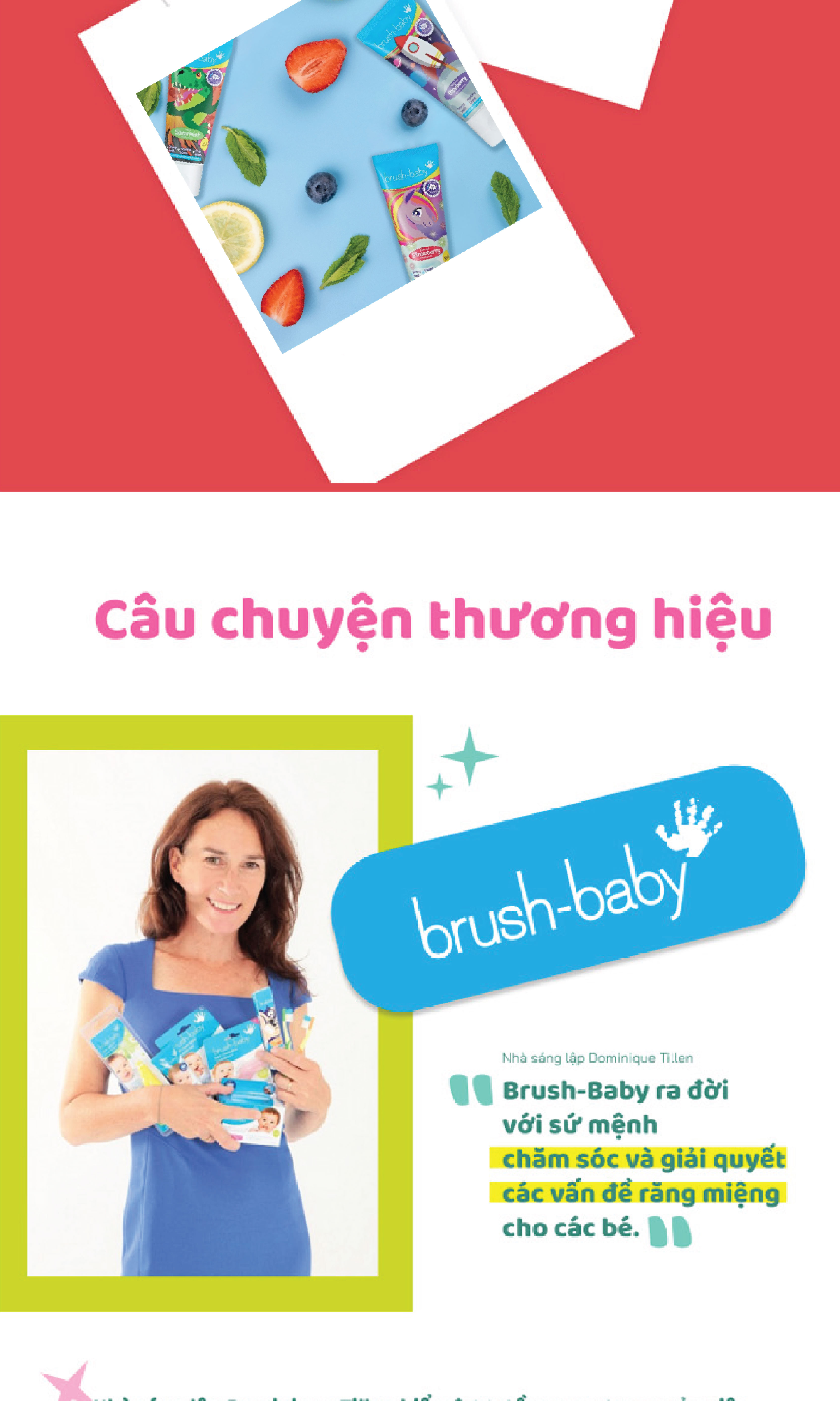 Mô tả Brush-Baby Kem đánh răng có Fluoride cho bé ở mọi độ tuổi 50ml - 8
