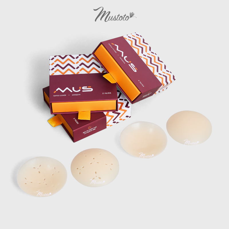 Mô tả Miếng Dán Ngực Mustoto Nhũ Hoa Đầu Ti Mỏng Màu Da Size 8cm (PK26) - 7