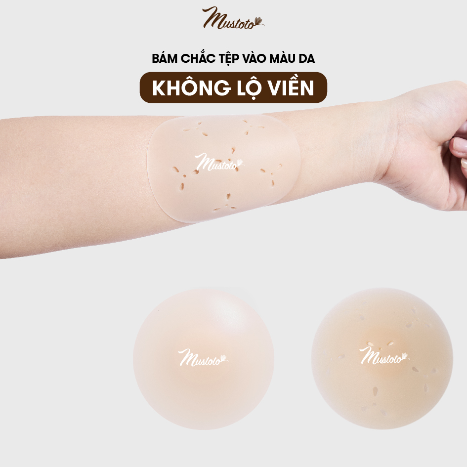 Mô tả Miếng Dán Ngực Mustoto Nhũ Hoa Đầu Ti Mỏng Màu Da Size 8cm (PK26) - 9