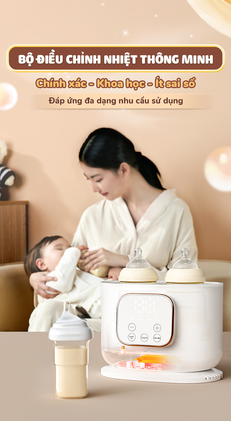 Mô tả Máy hâm sữa Chilux H5 - Điều chỉnh nhiệt độ thông minh, an toàn, tiện lợi - 9
