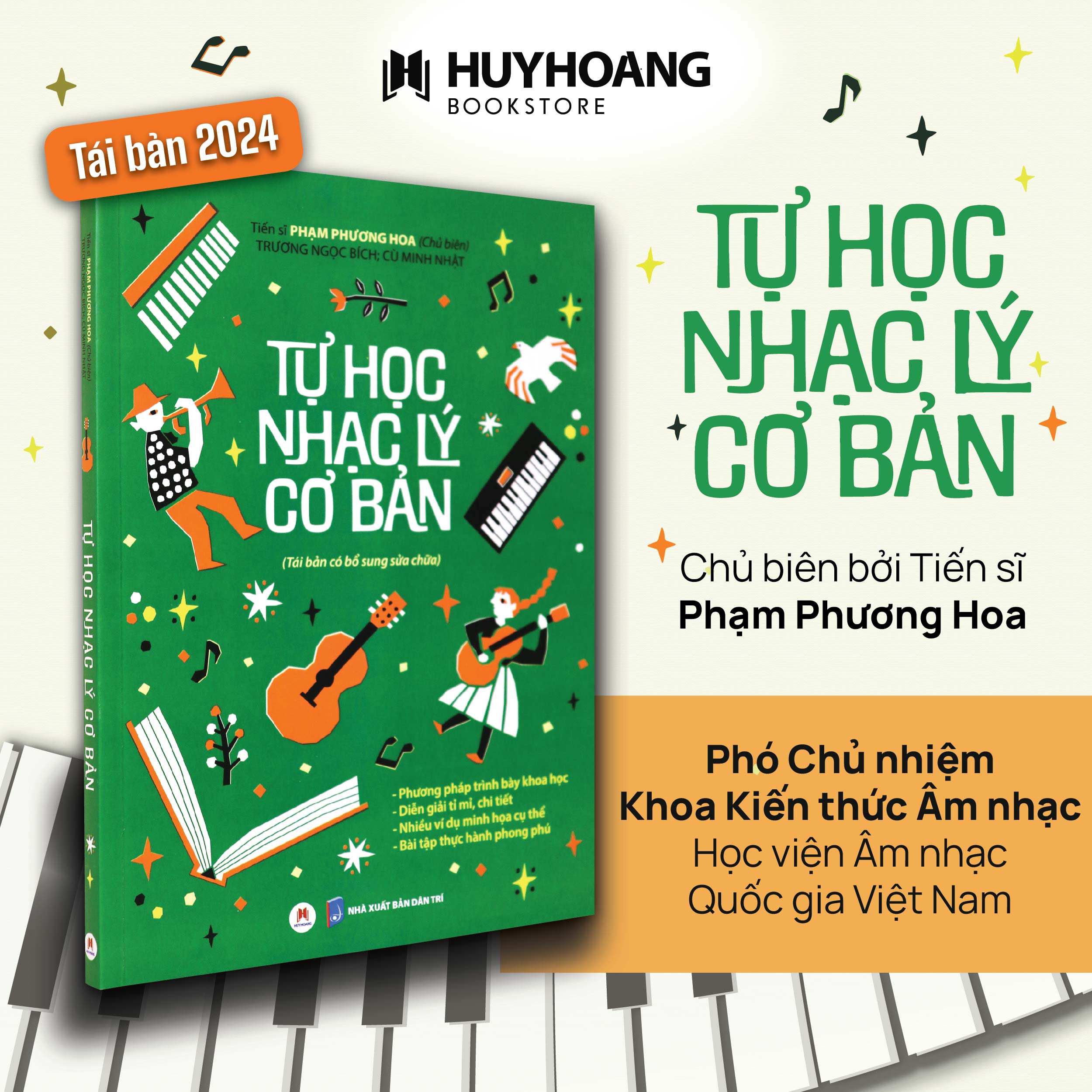 Mô tả Sách Tự Học Nhạc Lý Cơ Bản, tự học nhạc lý căn bản, sách học nhạc, Huy Hoàng Bookstore - 1