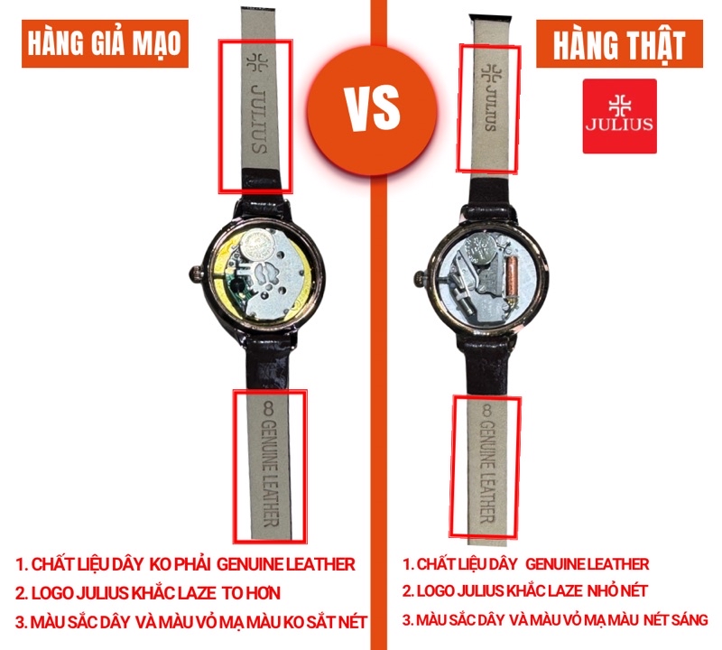 Đồng hồ Julius JA-544 màu trắng