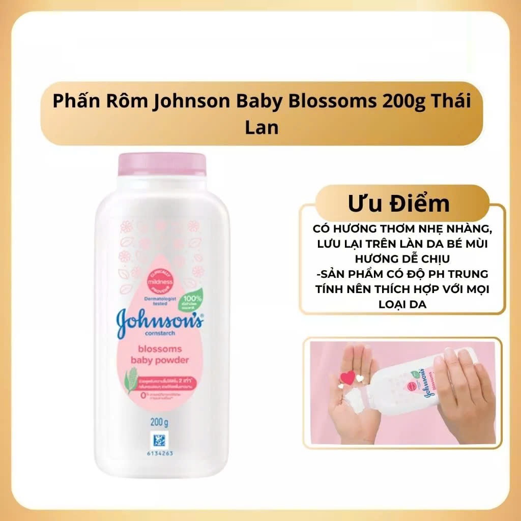 Phấn rôm JOHNSON'S Baby Powder Phấn Thơm cho bé Thái Lan 50g 100g 200g ...