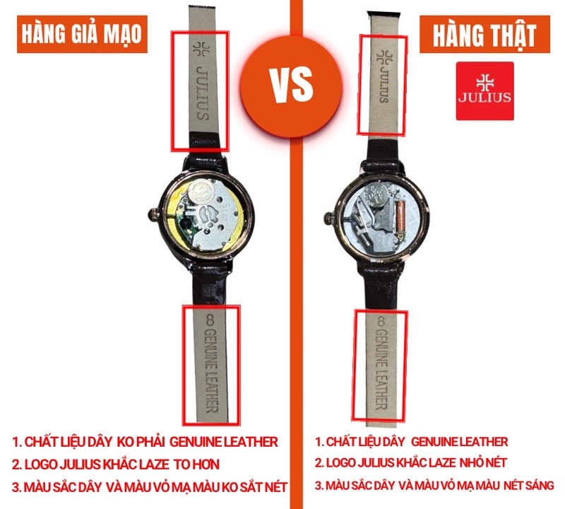 Đồng hồ Julius JA-1017 màu xanh rêu