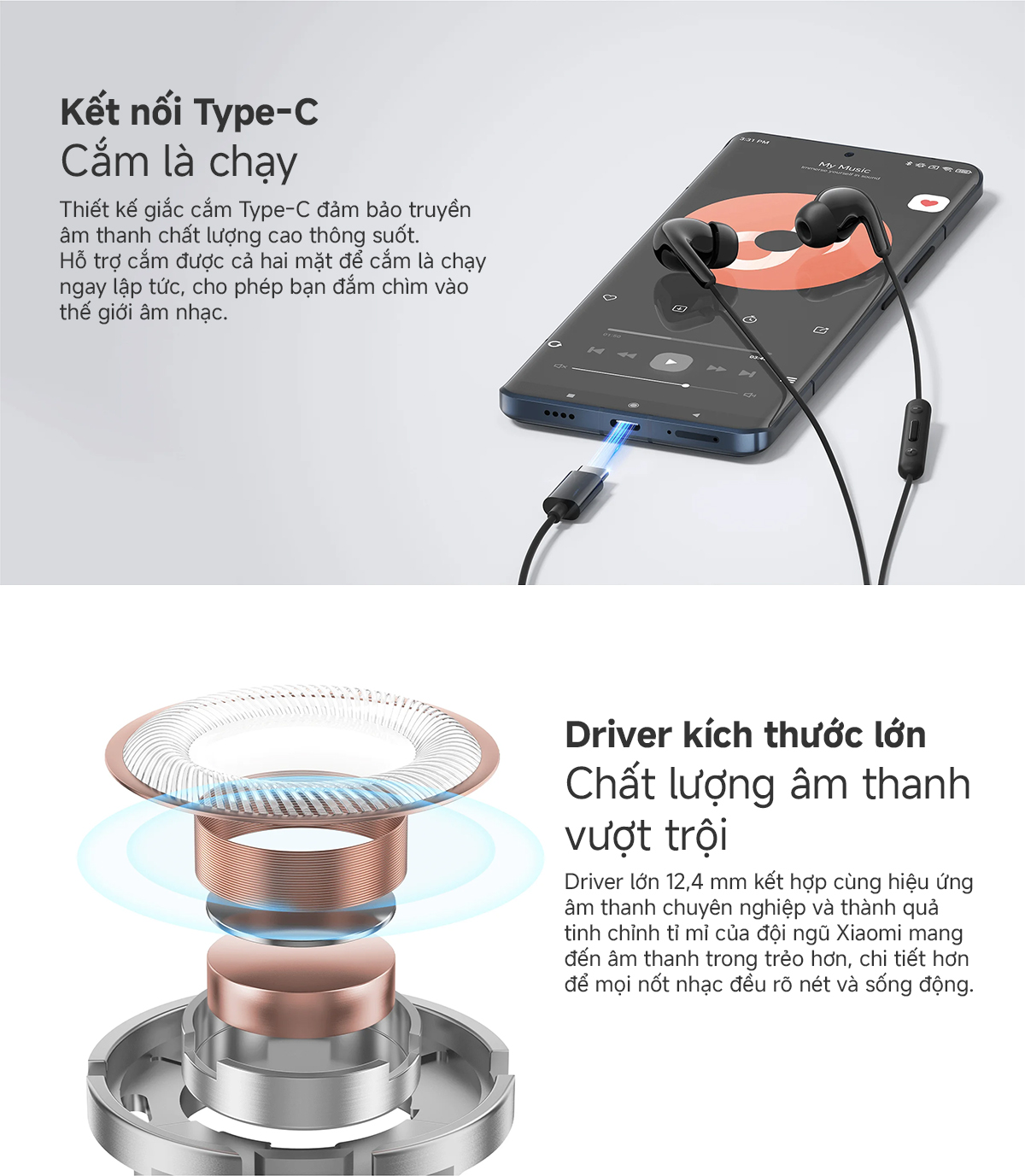 Mô tả Tai nghe In-Ear Xiaomi Type-C Earphone  - Chính Hãng Bảo Hành 6 Tháng - 6