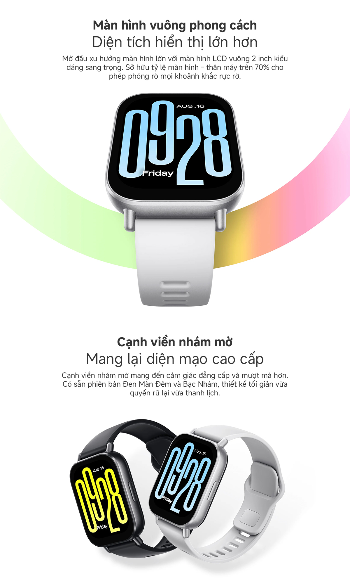 Mô tả Đồng Hồ Thông Minh Xiaomi Redmi Watch 5 Lite / 5 Active - Hàng Chính Hãng, Bản Quốc Tế Có Tiếng Việt - 4