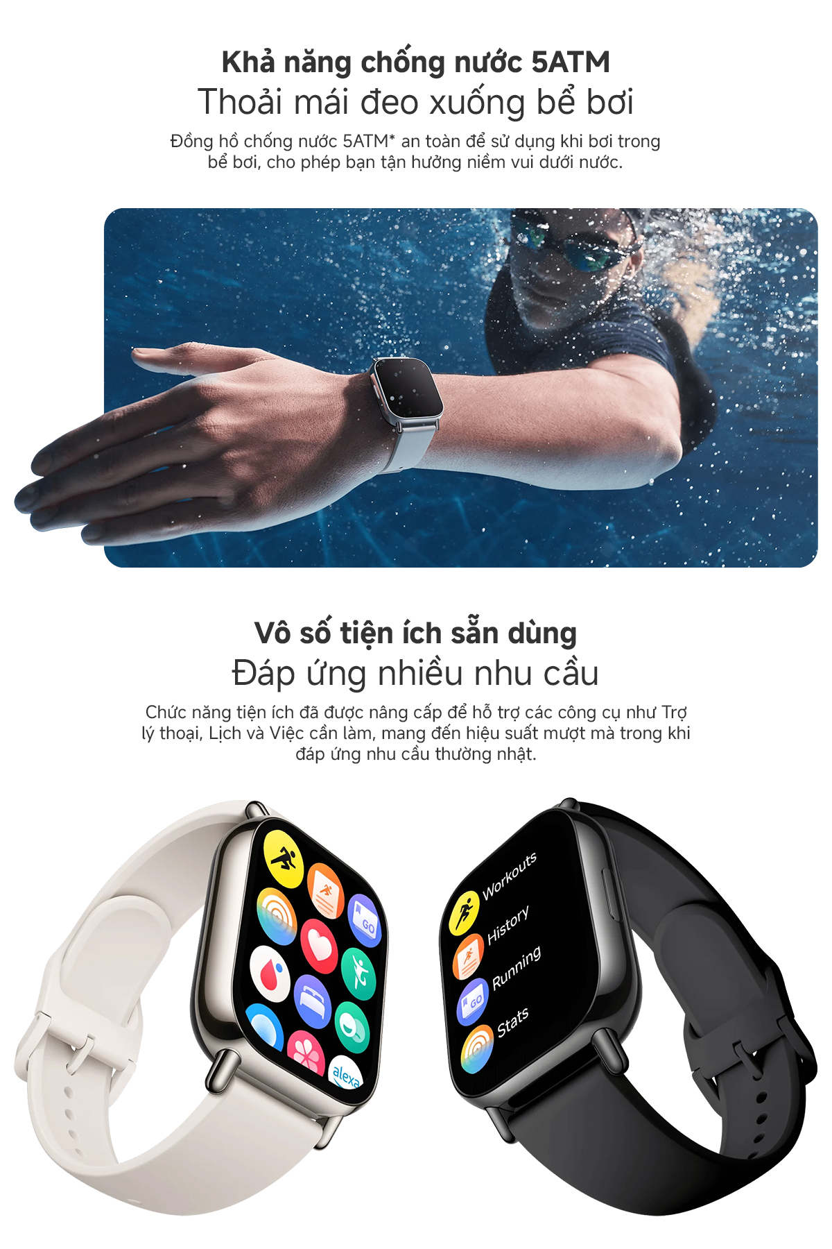 Mô tả Đồng Hồ Thông Minh Xiaomi Redmi Watch 5 Lite / 5 Active - Hàng Chính Hãng, Bản Quốc Tế Có Tiếng Việt - 12