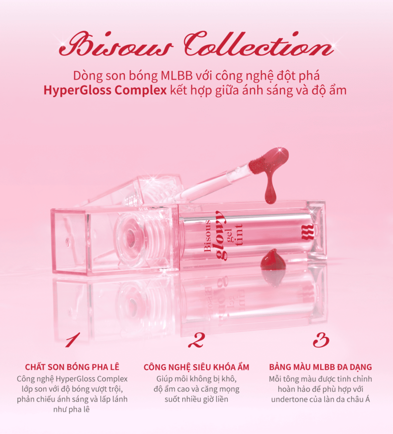 Mô tả Son Kem Bóng Merzy Bisous Glowy Gel Tint - 2