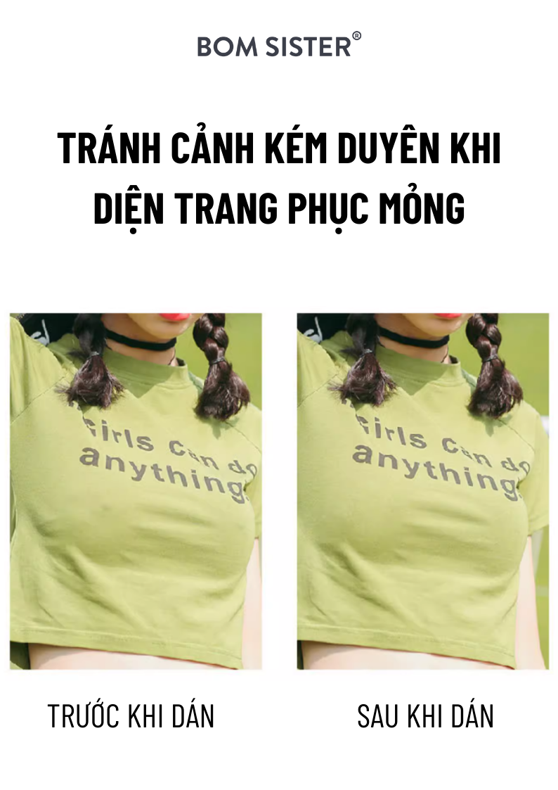 Mô tả 5 cặp dán nhũ vải trơn hình hoa BOM SISTER D012 - 2