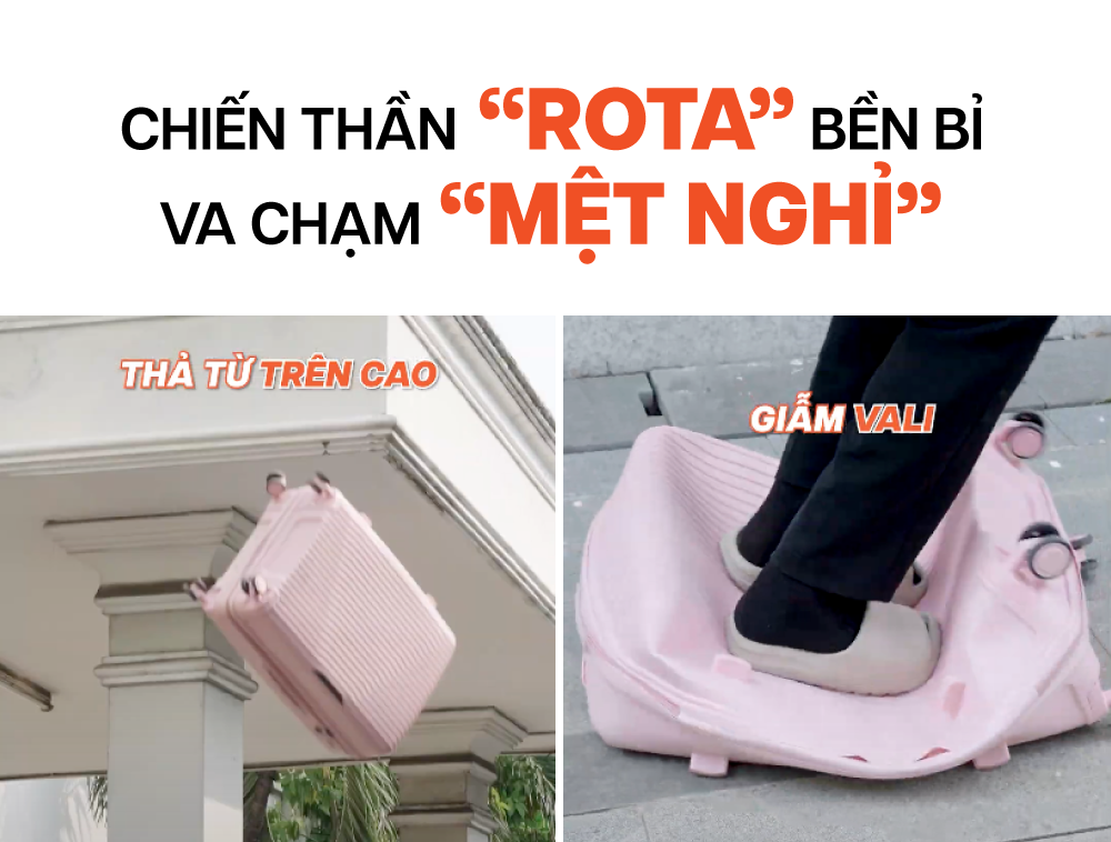 Mô tả Vali Kéo MIAvn Larita ROTA - Size 20/24/28, Nhựa PP Dẻo Siêu Bền, Hạn Chế Bể Vỡ, Khoá TSA,Bảo Hành Trọn Đời - 2